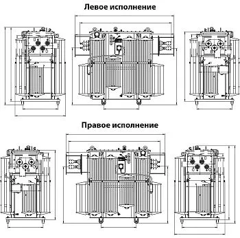 Фото чертежа ТМЗ 1000/10/0,4